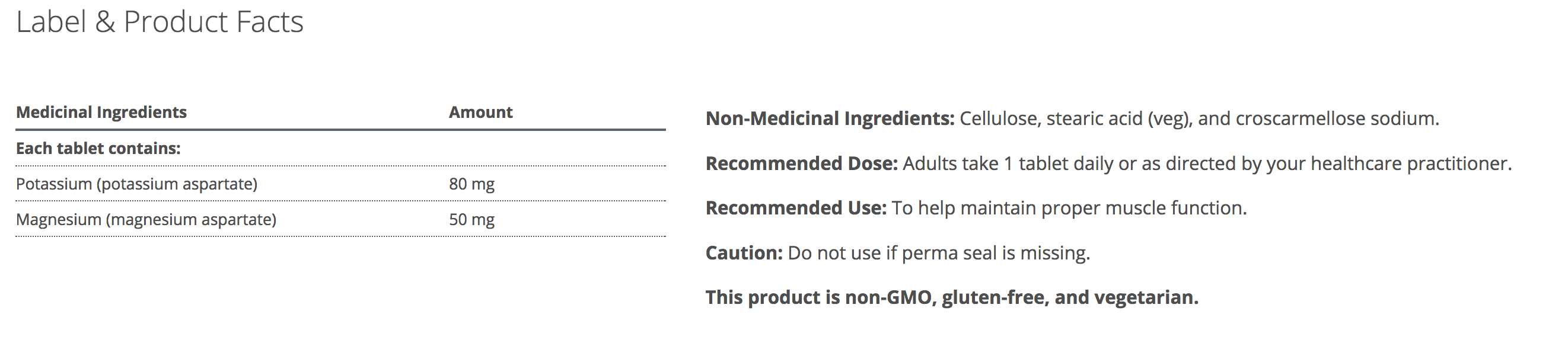 Buy Metagenics Mg/K Aspartate in Canada from VitePro.ca
